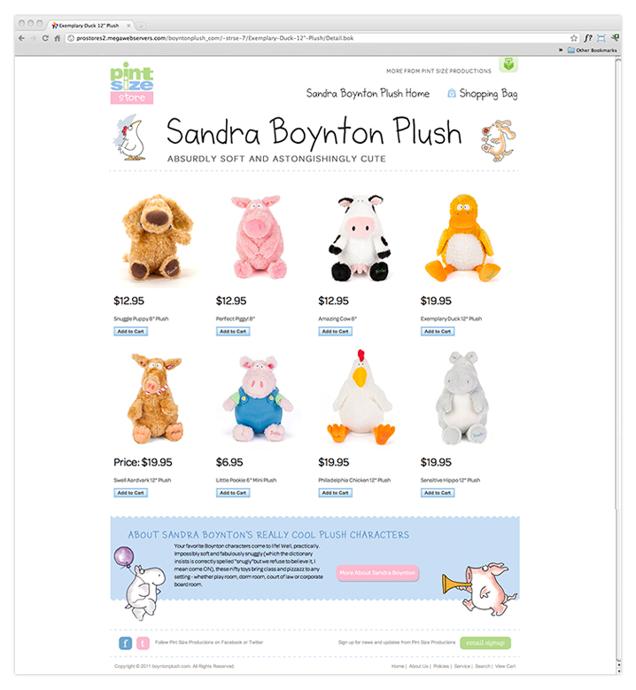Sandra Boynton Plush
