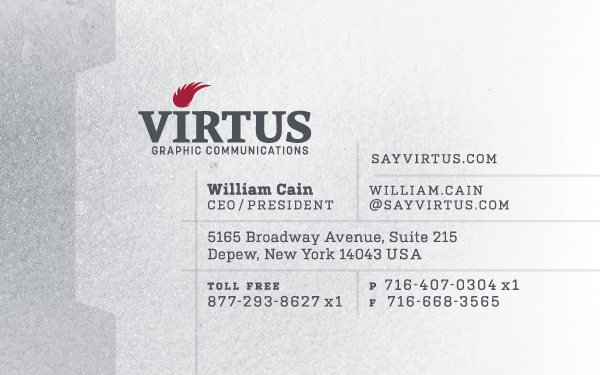 Virtus Communications Business Card Design