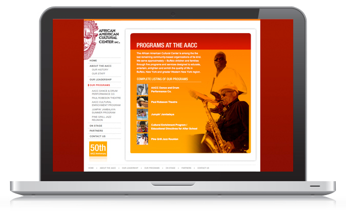 African American Cultural Center Web Design