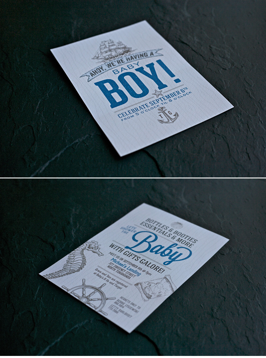 Nautical Baby Shower Invitation