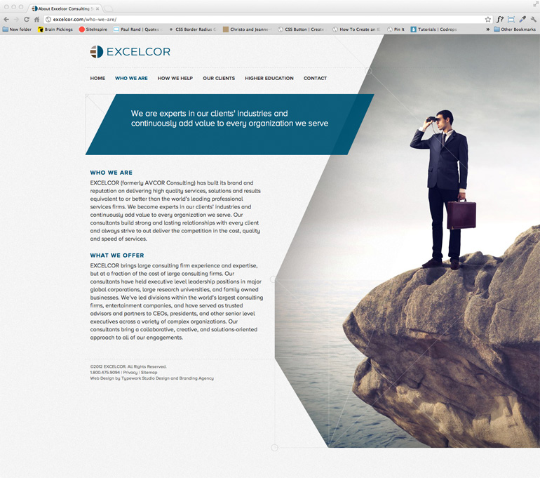 Excelcor CMS Web Design