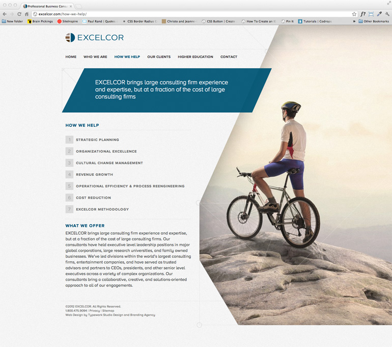 Excelcor CMS Web Design