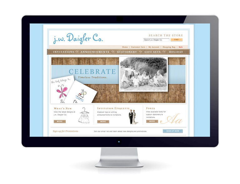 Invitation and Stationery Web Design