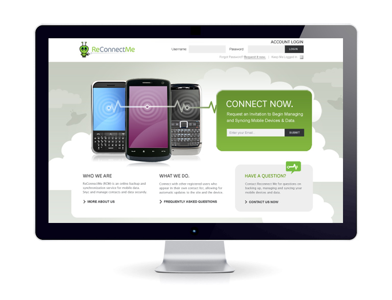 ReconnectMe Interface Design