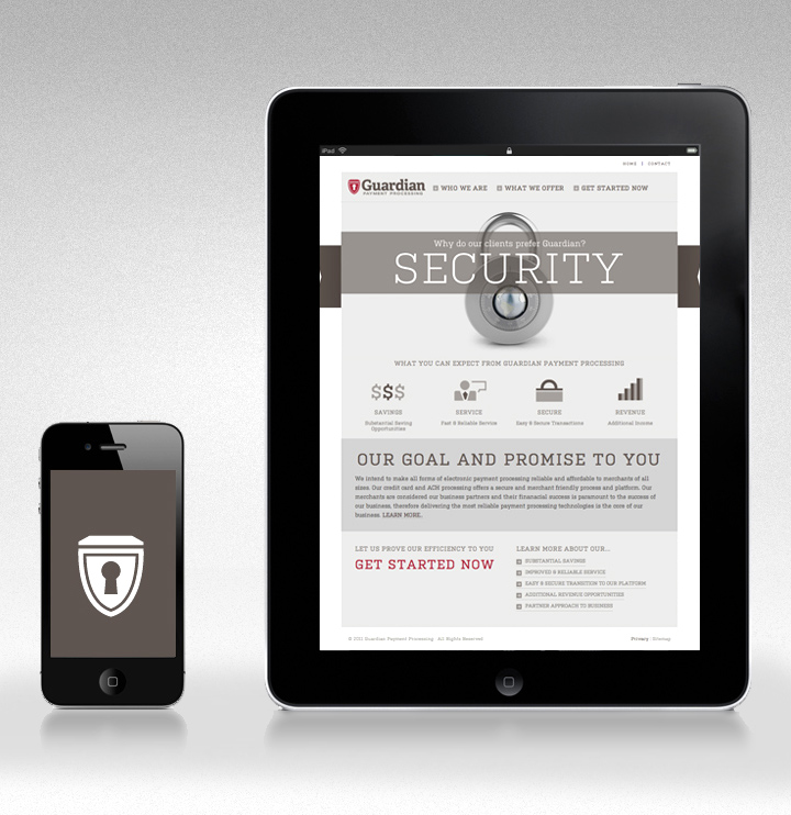 Guardian Payments Web Design
