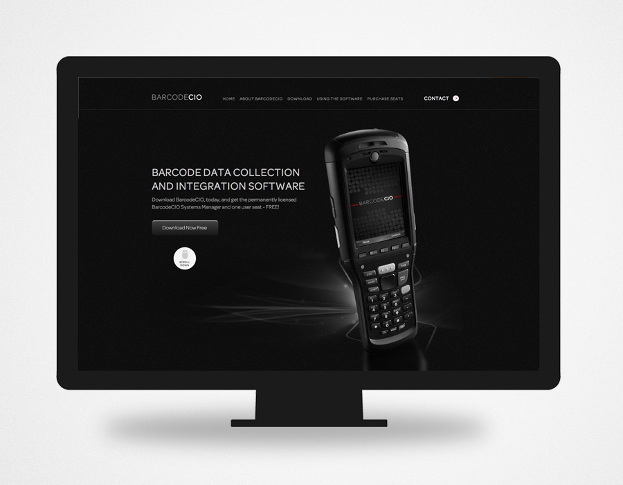 BarcodeCIO CMS Web Design
